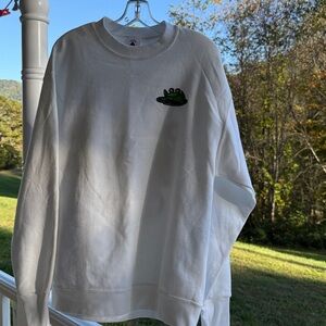 Delta ‘Where Are You Going When You Croak’ White Sweatshirt Large